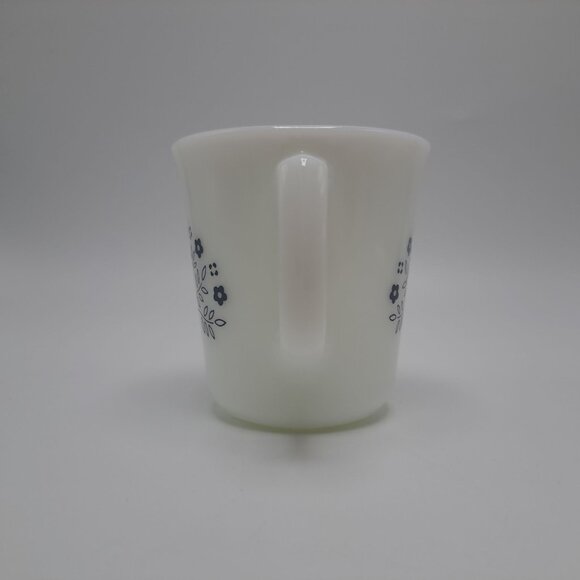 Pyrex Corning Ware Summer Expressions Blue Flower Creamer Vintage - Picture 4 of 10